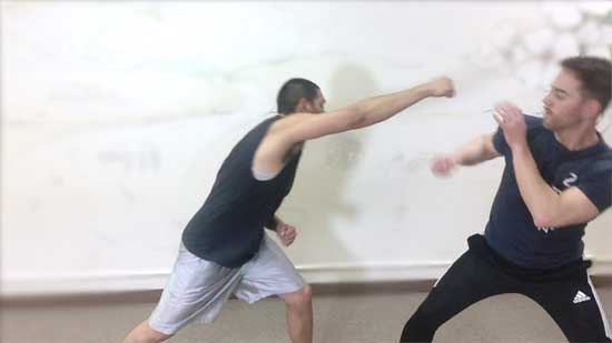 Avoiding a punch is kickboxing range