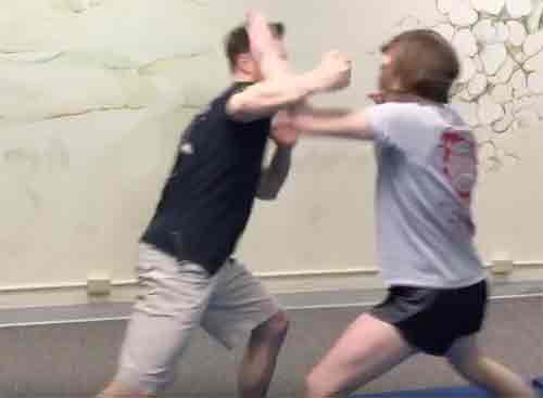 Punch Defense During Hand Chasing Drill