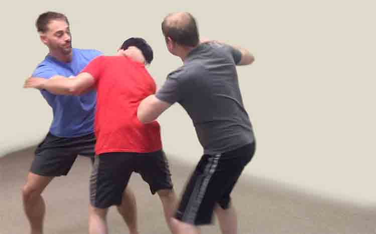 Thai Clench Human Shield Against Multiple Attackers
