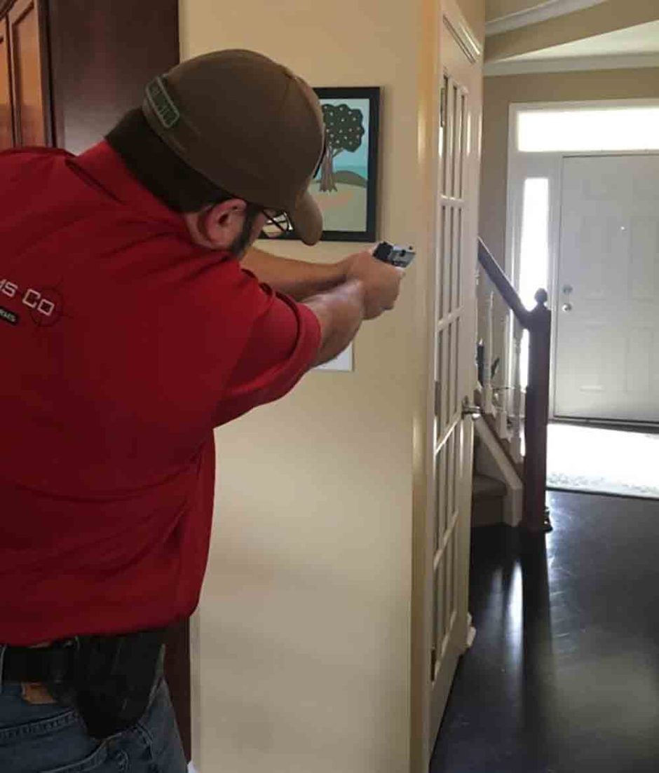 Shooting from cover inside your house