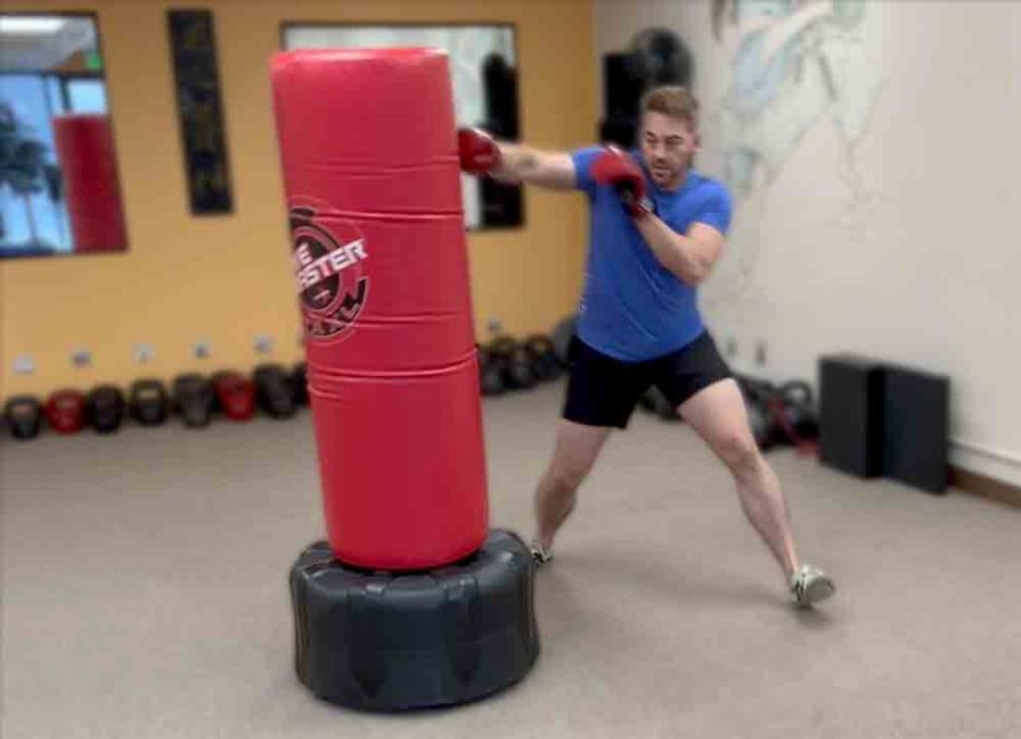 Jabbing while doing circling footwork drill