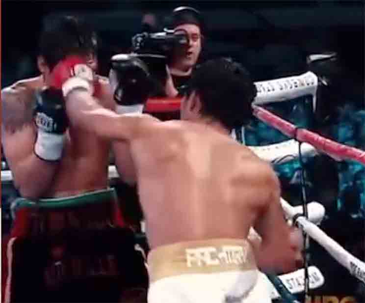 Manny Pacquiao left cross