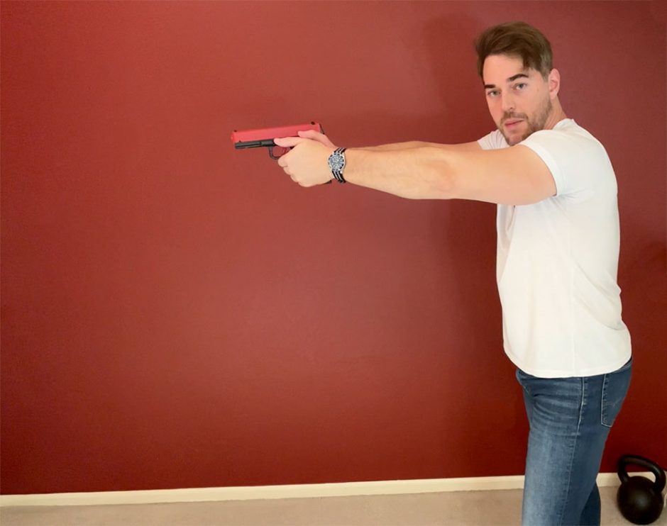 pistol-shooting-stance Modern Thumbs Indexing Pistol Stance